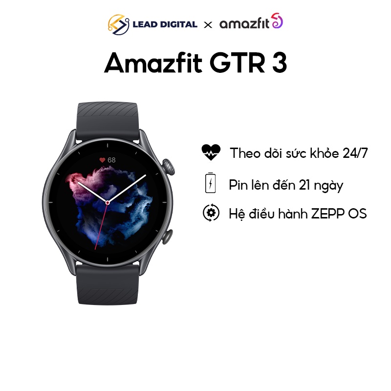Đồng hồ thông minh Amazfit GTR 3 -Thời lượng pin 21 ngày - Tiếng Việt | Chính hãng - Bảo hành 12 tháng