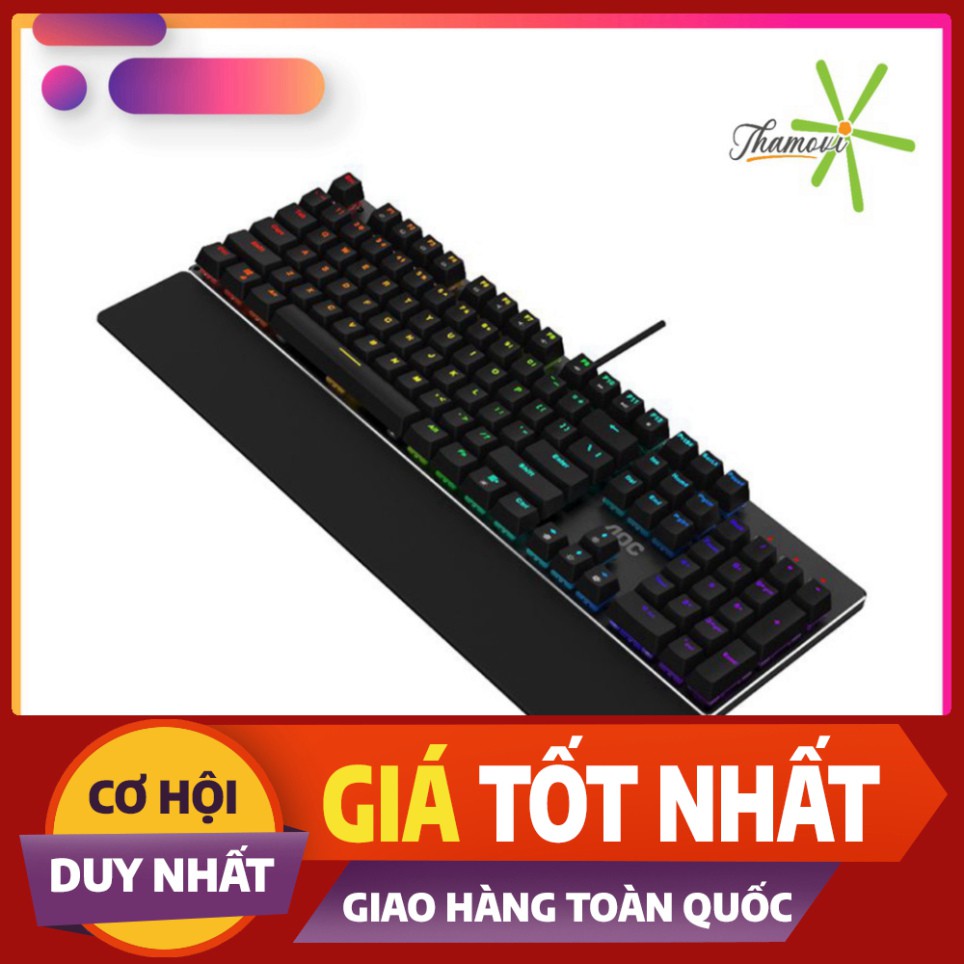 Bàn phím cơ AOC GK/GM500 RGB Outemu Blue Switch Gaming (hàng chính hãng) [Hàng chính hãng] [hàng chính hãng]