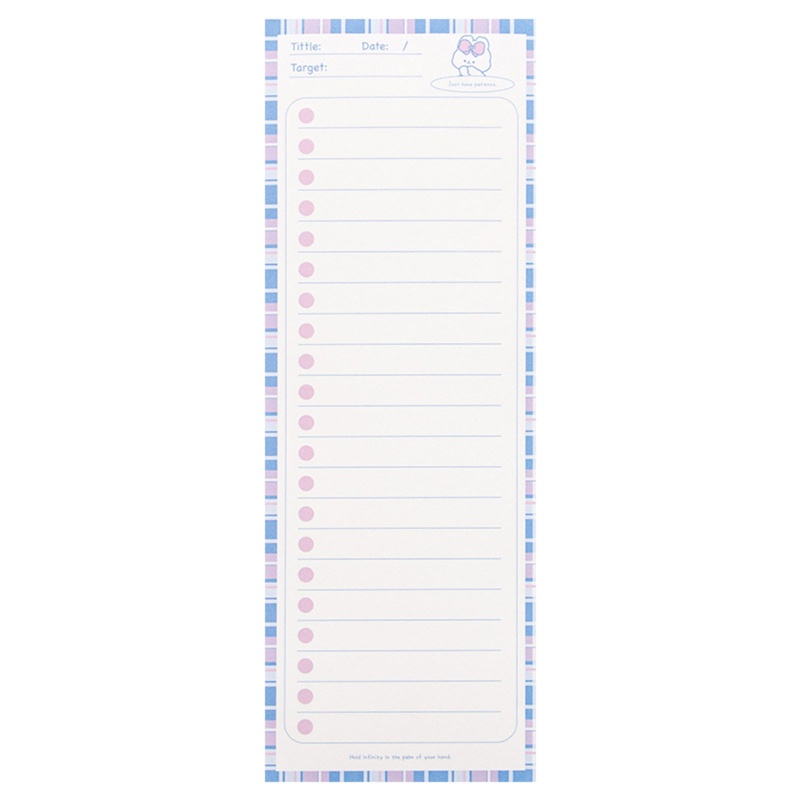 Seng Set 50 Tờ Giấy Ghi Chú Mini Bỏ Túi Lên Kế Hoạch Hàng Ngày Cho Học Sinh / Người Lớn