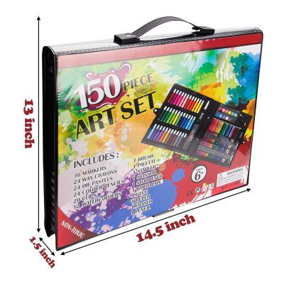 Bộ hộp màu 150 chi tiết- Bộ tô màu - Quà tặng cho bé - Không độc hại.