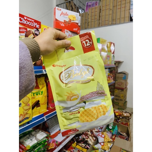 Bánh Cookie Trứng Sữa Belgi Tràng An Túi 250g