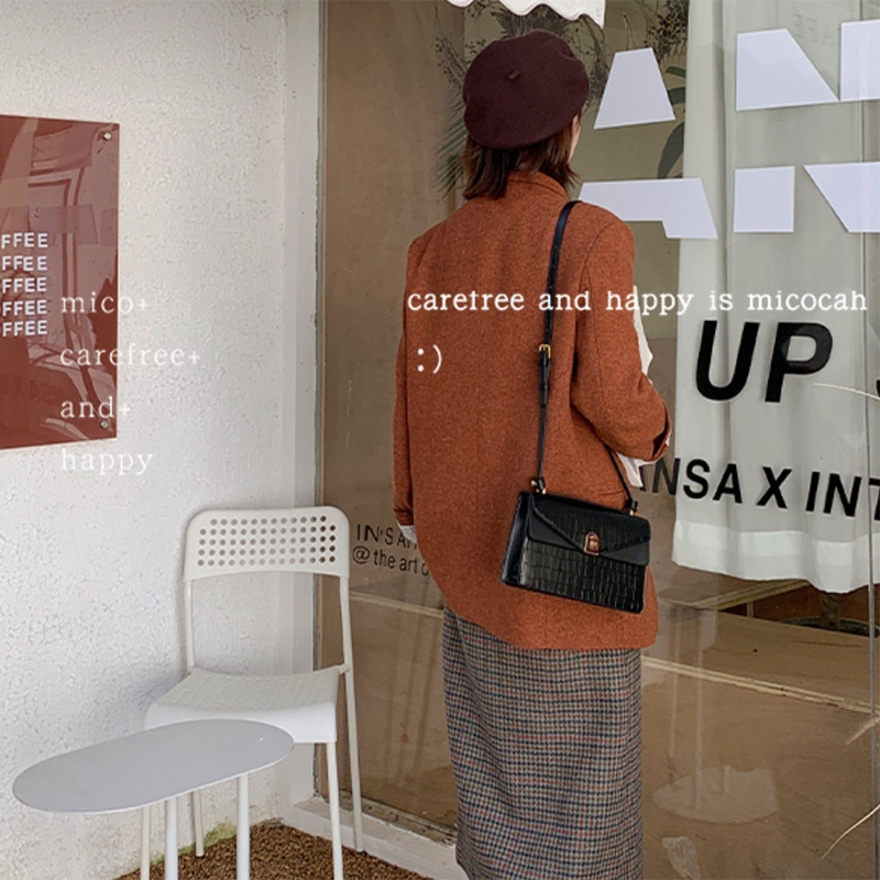 Túi Xách Nữ Kẹp Nách Đeo Vai Đeo Chéo MICOCAH Công Sở Thời Trang Vân Da Rắn Cao Cấp Phong Cách Hàn Quốc Cực Đẹp MC110
