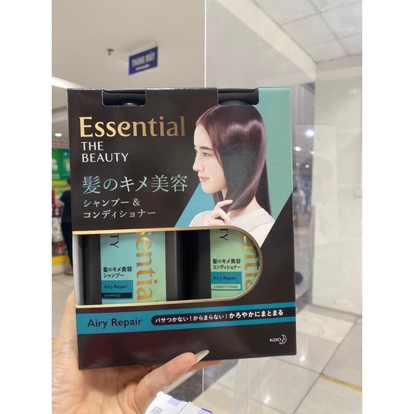 Set gội đầu Essential xanh