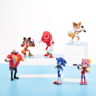 Mô Hình 06 Nhân Vật Trong Game Nhím Sonic Mẫu 01