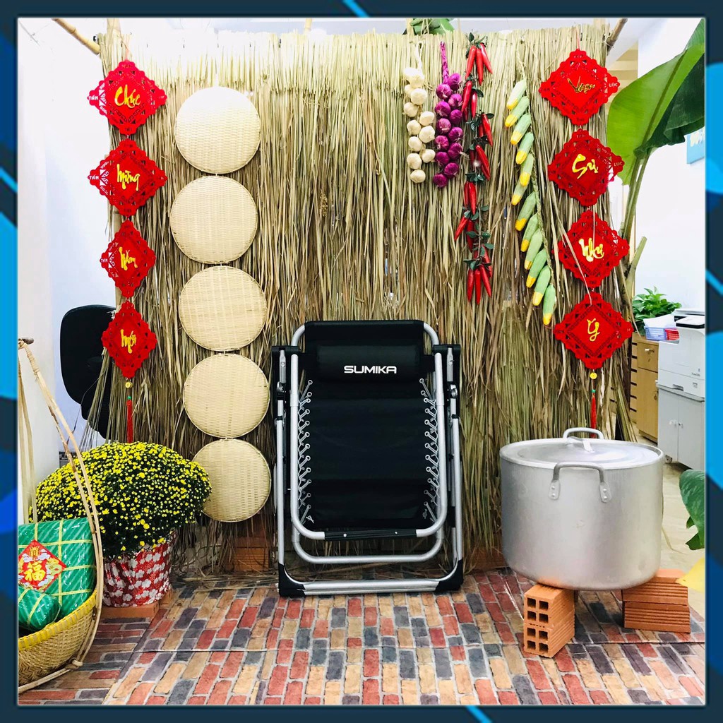 Ghế xếp thư giãn ✅SUMIKA 179✅ NHIỀU MÀU NỆM- Khóa bằng kim loại, lưới Textilene thoáng khí, tải trọng 300kg