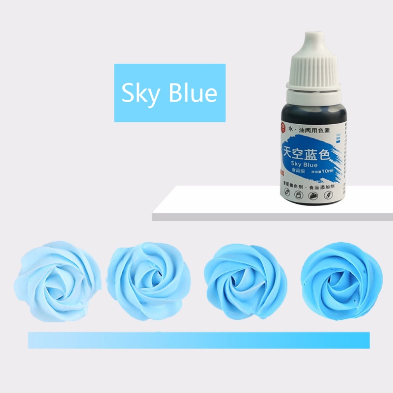 Bộ màu thực phẩm dạng lỏng tự nhiên 10ml để làm bánh ngọt bánh quy bánh nướng trang trí bánh thủ công