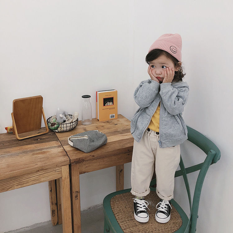 Áo khoác phong cách Hàn Quốc thời trang mùa thu dễ thương cho bé gái