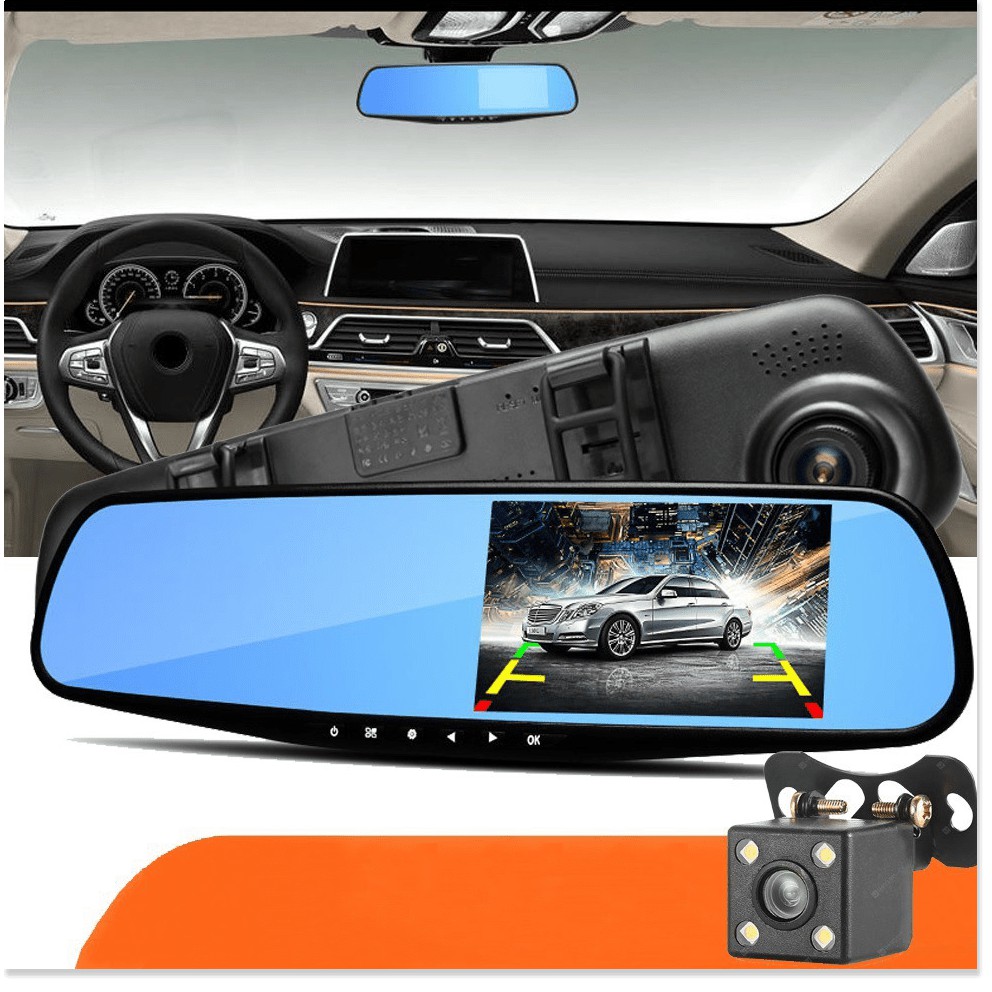 Camera hành trình gương chiếu hậu  full HD