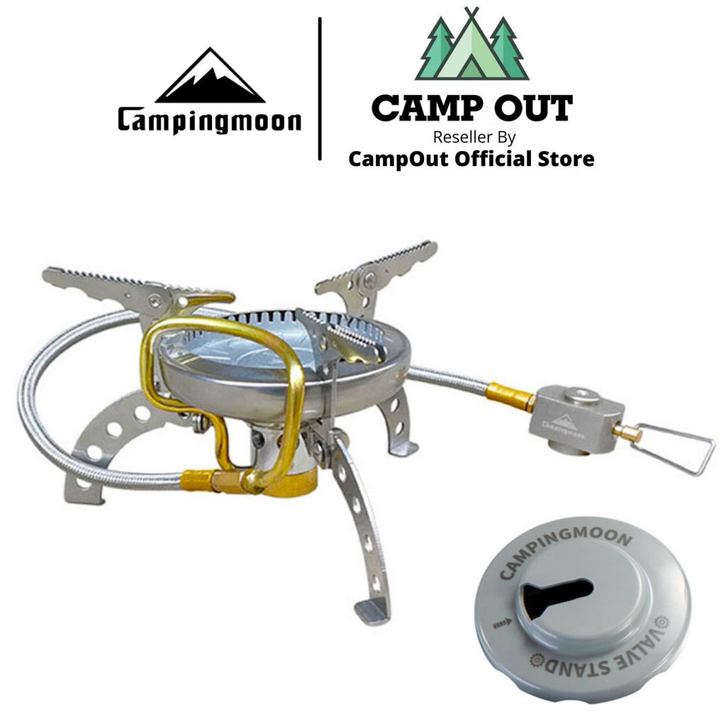 Bếp gas mini campingmoon campout combo bếp ga đô cắm trại du lịch mini xếp gọn A011