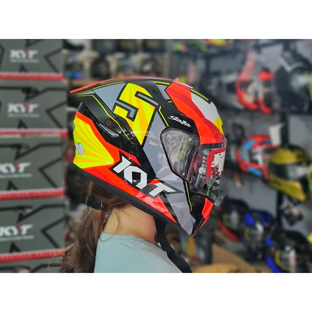 Nón bảo hiểm Fullface cao cấp KYT TT Course tem Jaume Masia chính hãng