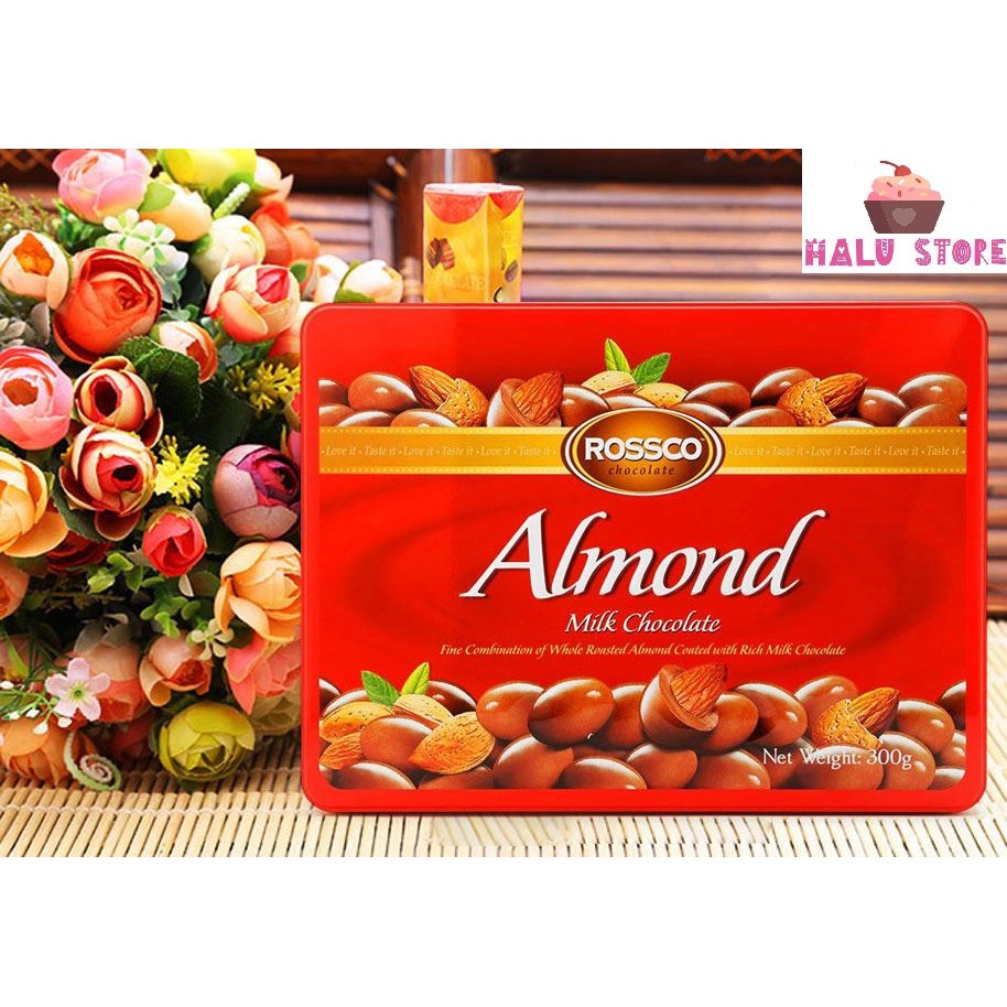 [ Quà Tặng, Biếu ] Sô Cô La Hạnh Nhân Almond Rossco Hazelnut - Malaysia