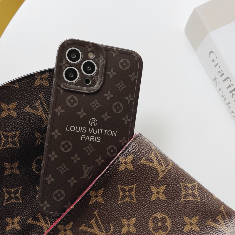 Louis Vuitton Ốp Điện Thoại In Họa Tiết lv Cho iphone 13 12 11 pro max i11 XR 8Plus