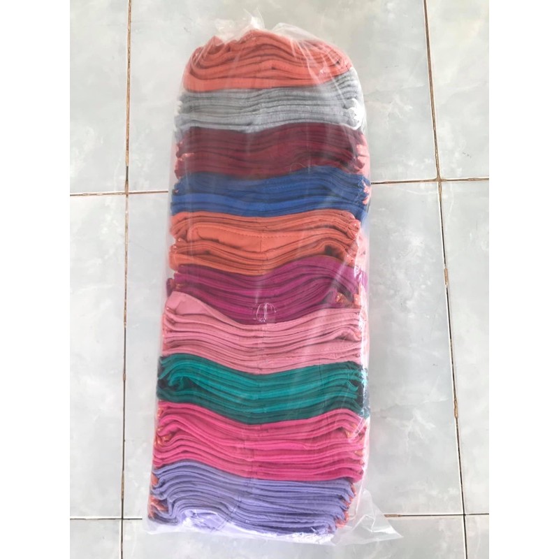 Khẩu trang vải cotton màu trơn cho người lớn (giá 01 cái) - (10 cái 49k)