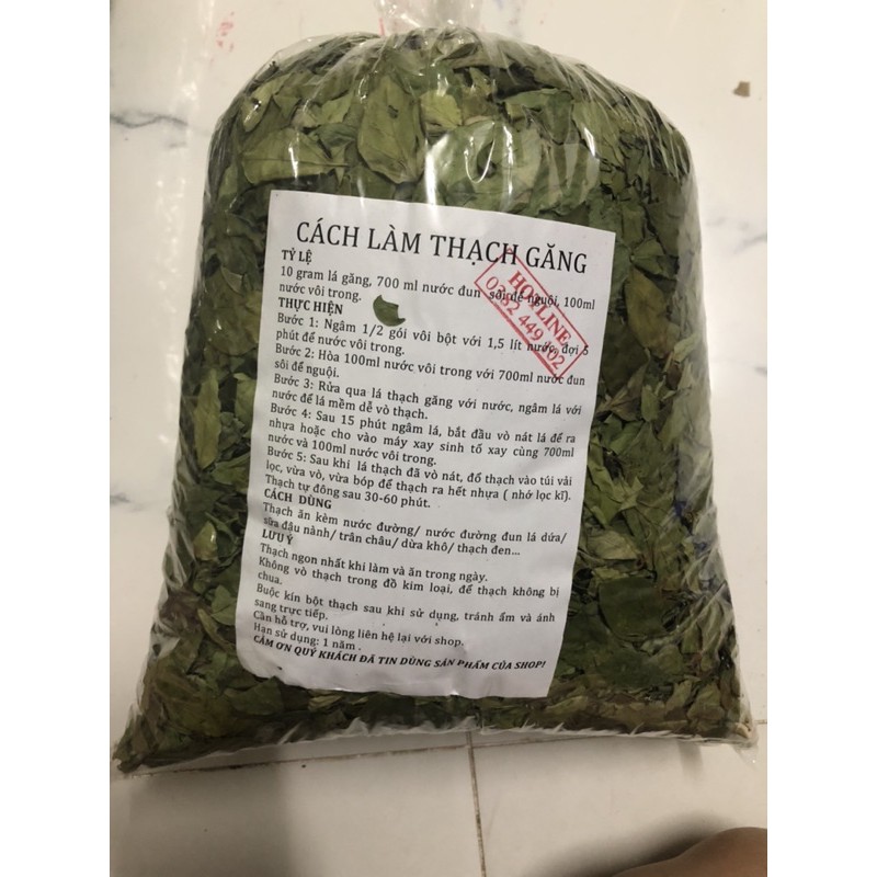 COMBO 1KG BỘT THẠCH GĂNG XANH VÀ 0,5kg LÁ THẠCH GĂNG XANH, HÀNG LOẠI 1 NHIỀU NHỰA