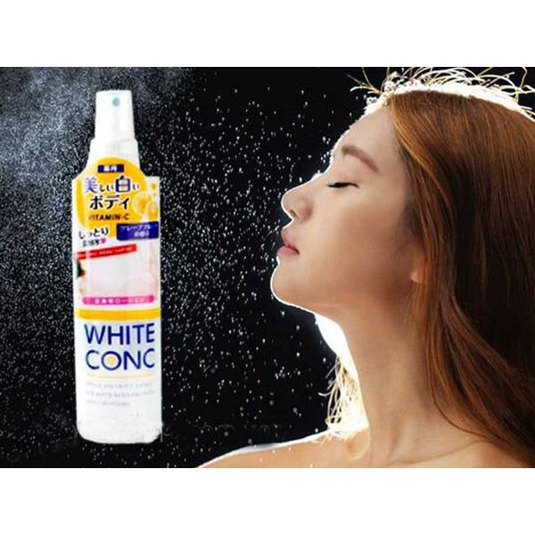 Lotion xịt dưỡng trắng da White Conc Vitamin C 245ml Nhật Bản