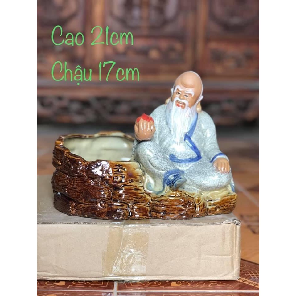 [ Chậu liền tượng ] Chậu sứ trồng Cây nội thất, Sen đá, Chậu mini, Cây bonsai, Cây hoa kiểng