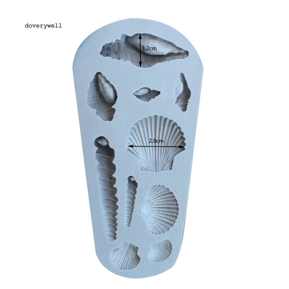 Khuôn silicon làm bánh đa năng thiết kế hình vỏ sò sáng tạo