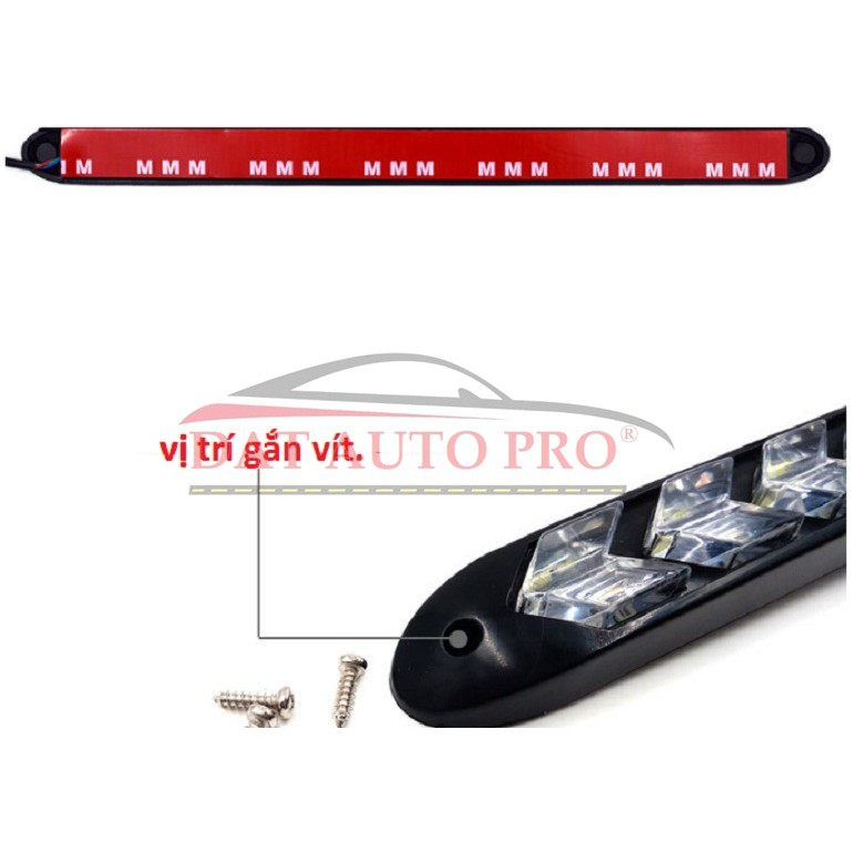Bộ 2 Led daylight 6led sport có xinhan chạy đuổi nhau dùng cho oto.