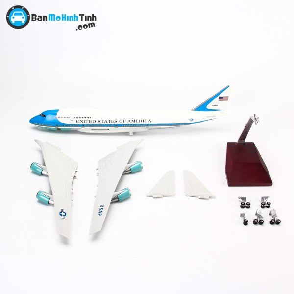 Mô hình máy bay lắp ráp có đèn led Air Force One Boeing B747 47cm Everfly