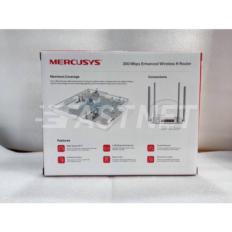 Bộ Phát Router Wi-Fi Mercusys MW325R Chuẩn N Tốc Độ 300Mbps
