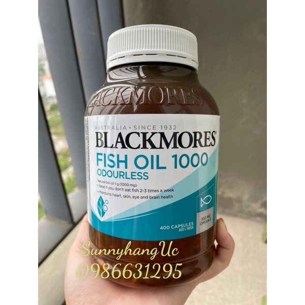 DẦU CÁ BLACKMORE FISHOIL ODOURLESS ( DẦU CÁ KHỬ MÙI)