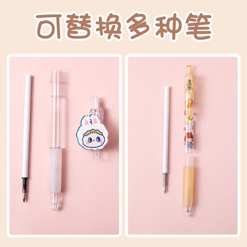 SET 20 RUỘT BÚT MỰC GEL ĐEN - NGÒI 0,5MM - DÙNG CHO LOẠI BÚT CÓ THỂ THÁO RỜI ĐỂ THAY RUỘT