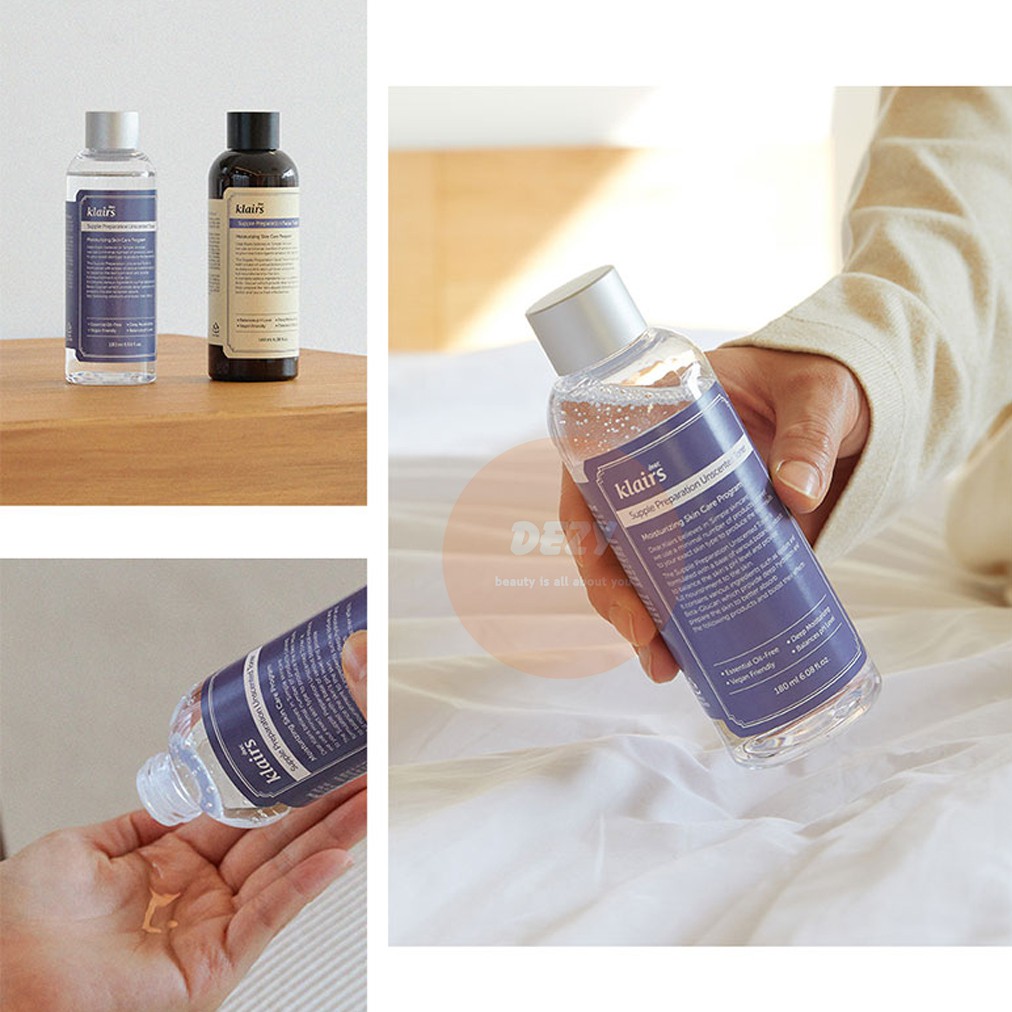 [CHÍNH HÃNG] Toner Klairs Nước Hoa Hồng Toners Không Mùi Da Dầu Da Mụn Skincare Dưỡng Ẩm Cùng Bông Tẩy Trang Dezy Shop | BigBuy360 - bigbuy360.vn