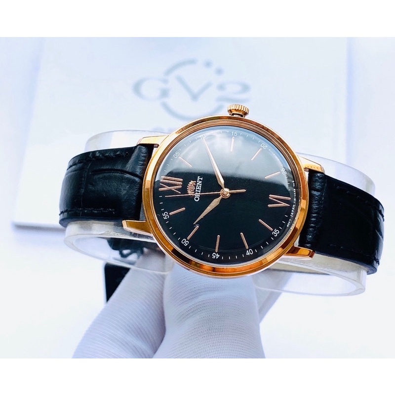 Đồng hồ nữ dây da Orient Slim Quartz RA QC1703B10B