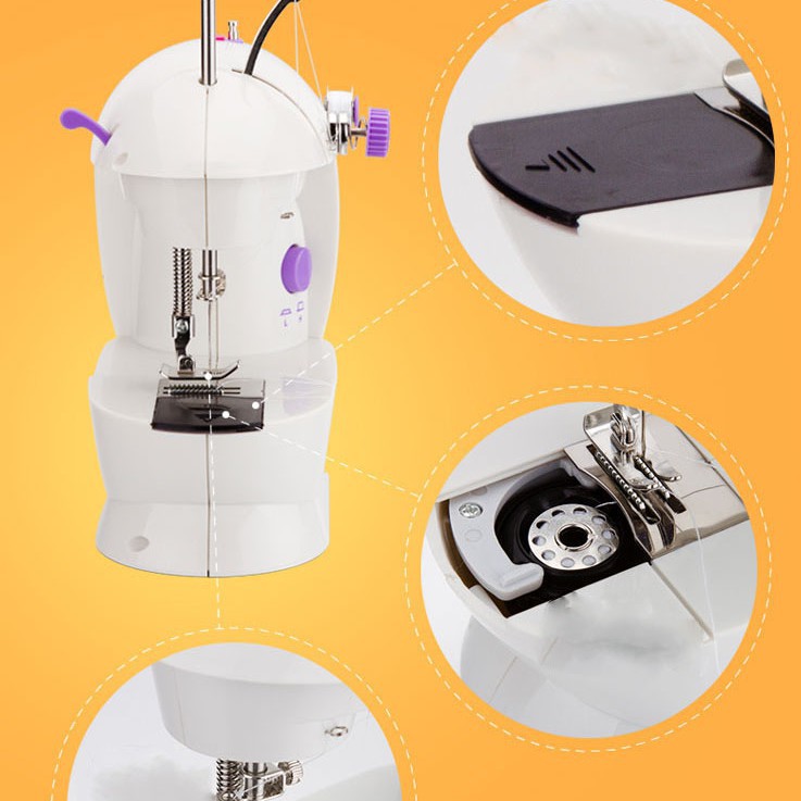 Máy khâu mini gia đình đa năng cao cấp, Máy may mini gia đình siêu tiện dụng - Bảo Hành 12 Tháng