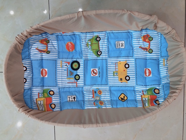 Đệm Bọc Nôi Tre 100 Cotton Loại Xịn Dày