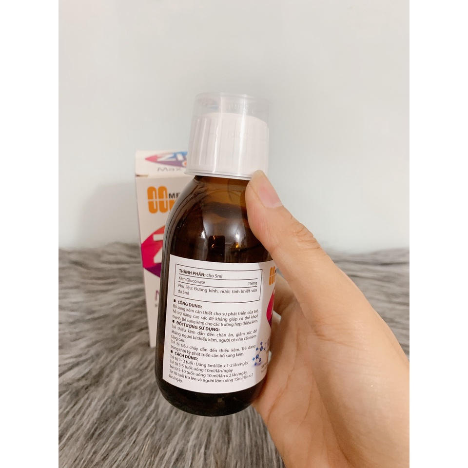 Siro Zinc Max - bổ sung kẽm giúp bé tăng đề kháng,rối loạn tiêu hóa,tiêu chảy,thiếu hụt kẽm