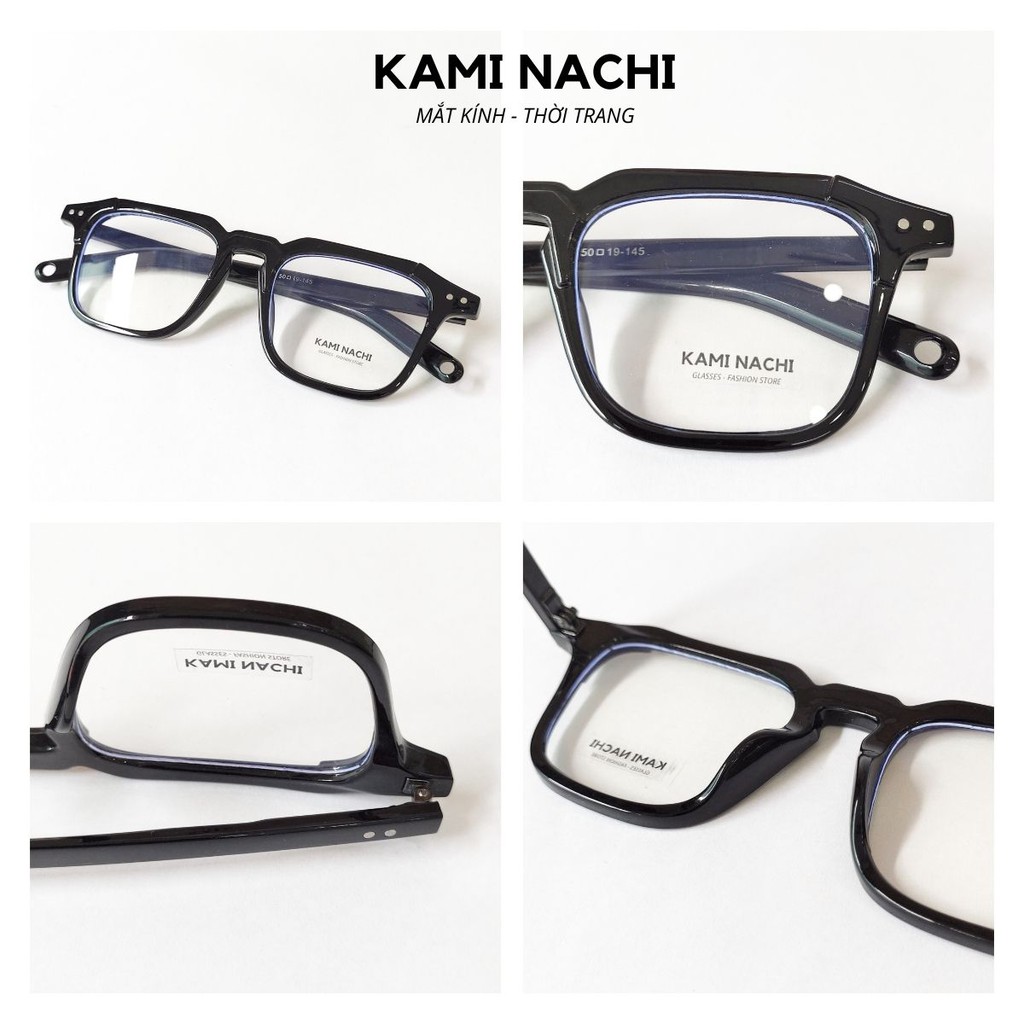 Gọng kính thời trang nam nữ KAMI NACHI dáng vuông phong cách Âu Mỹ Z3327 [TRÒNG ÁNH SÁNG XANH] | BigBuy360 - bigbuy360.vn