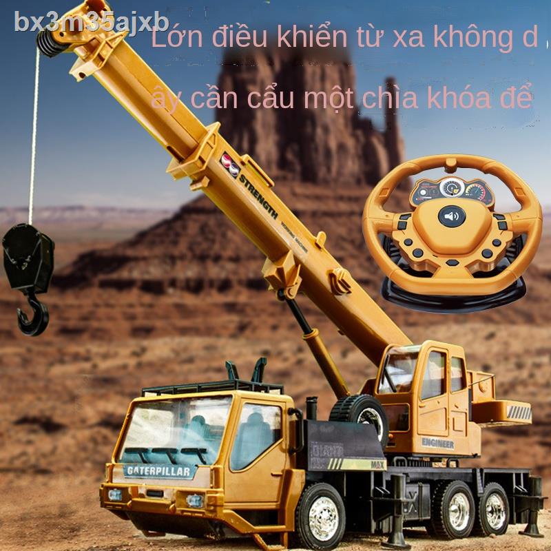 ( rẻ mà chất lượng)Aohai siêu lớn không dây cần cẩu điều khiển từ xa đồ chơi trẻ em có thể sạc lại xe kỹ thuật mô phỏng