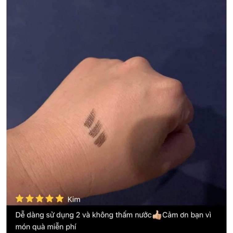 Bút phẩy sợi lông mày 4D có 2 màu nâu và nâu đen