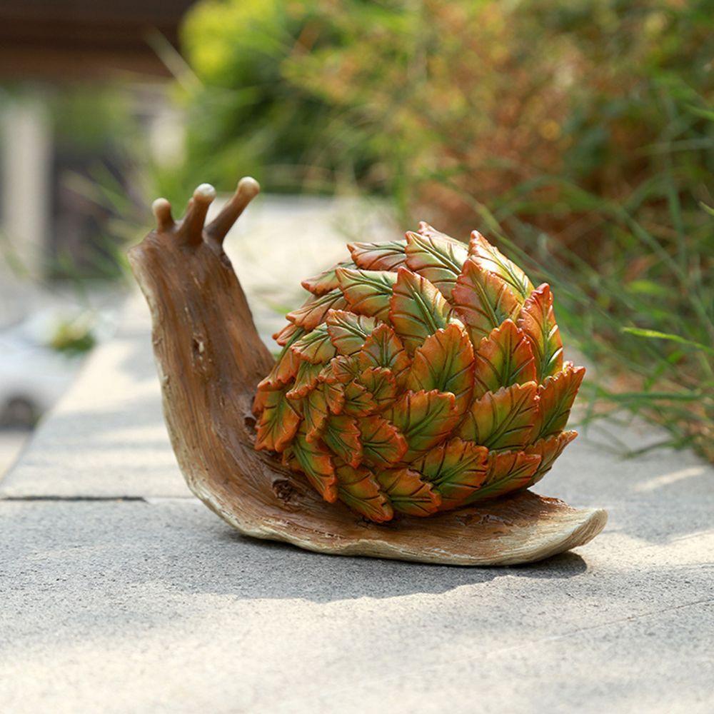 Tượng Điêu Khắc Hình Ốc Sên Bằng Nhựa Resin Trang Trí Nhà Cửa Mới