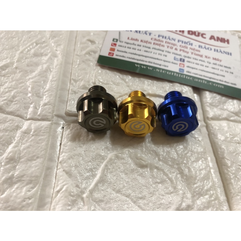 ỐC GẮN CHÂN GƯƠNG XE MÁY, VỚI HỢP KIM NHÔM CNC VÀ KIM LOẠI CÓ THỂ DÀNH CHO CÁC LOẠI XE