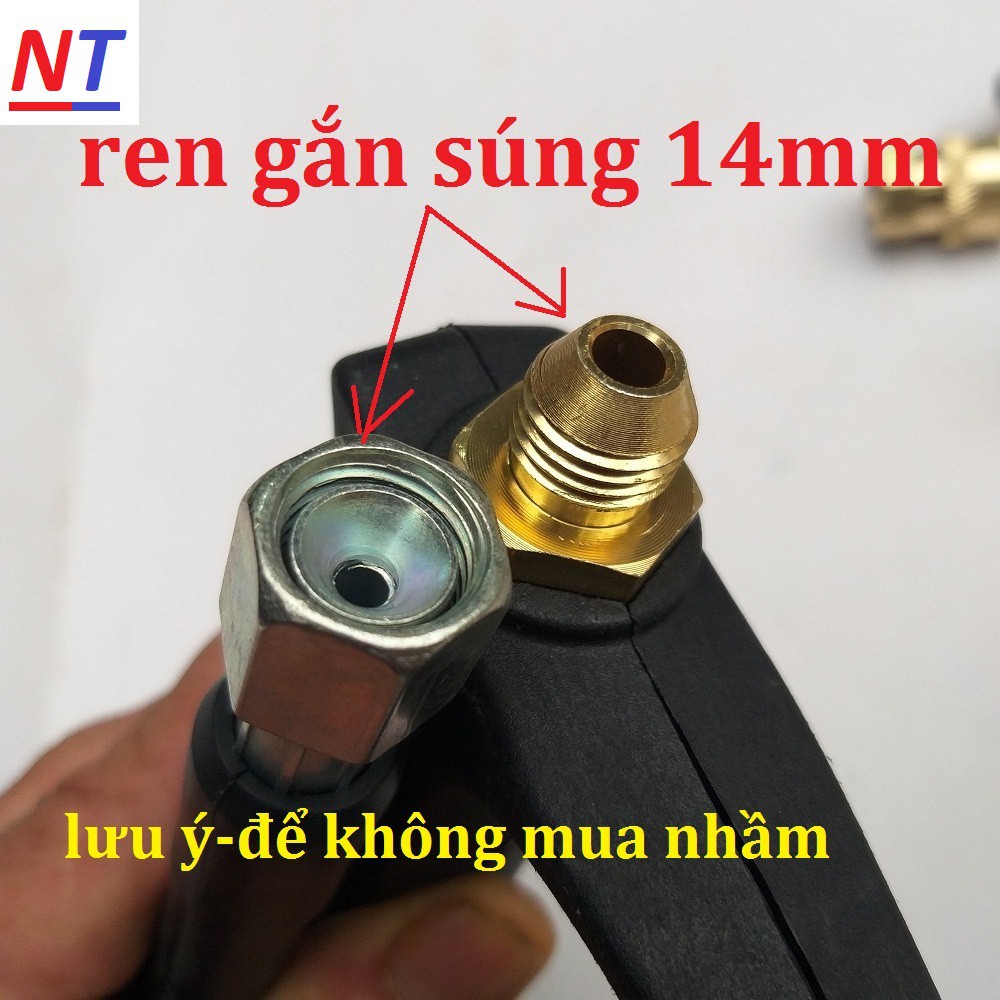 Combo dây rửa xe 15 mét áp lực cao tặng kèm súng có điều chỉnh tia nước