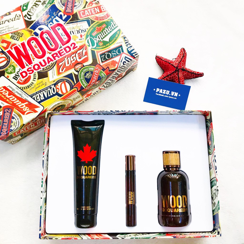 Set Nước Hoa DSQUARED2 Wood For Him