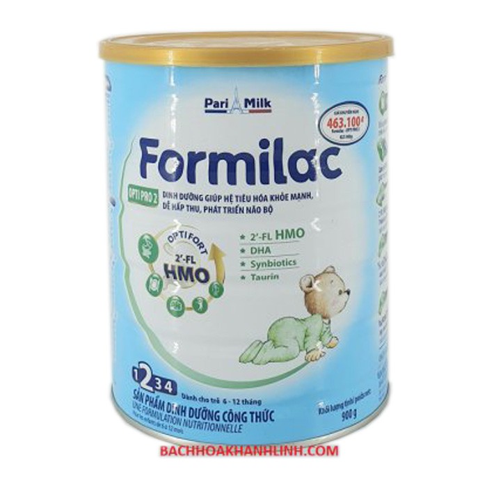 Sữa Bột Công Thức FORMILAC Optipro số 2 Lon 900Gr