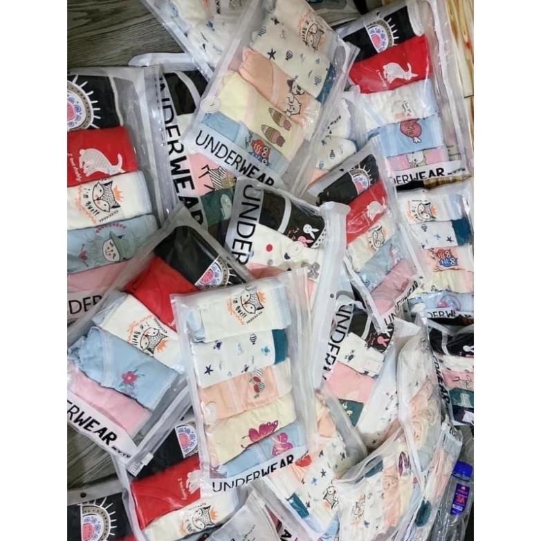 [Giá sỉ] Set 5 Quần Lót Cotton 100% Siêu Cute