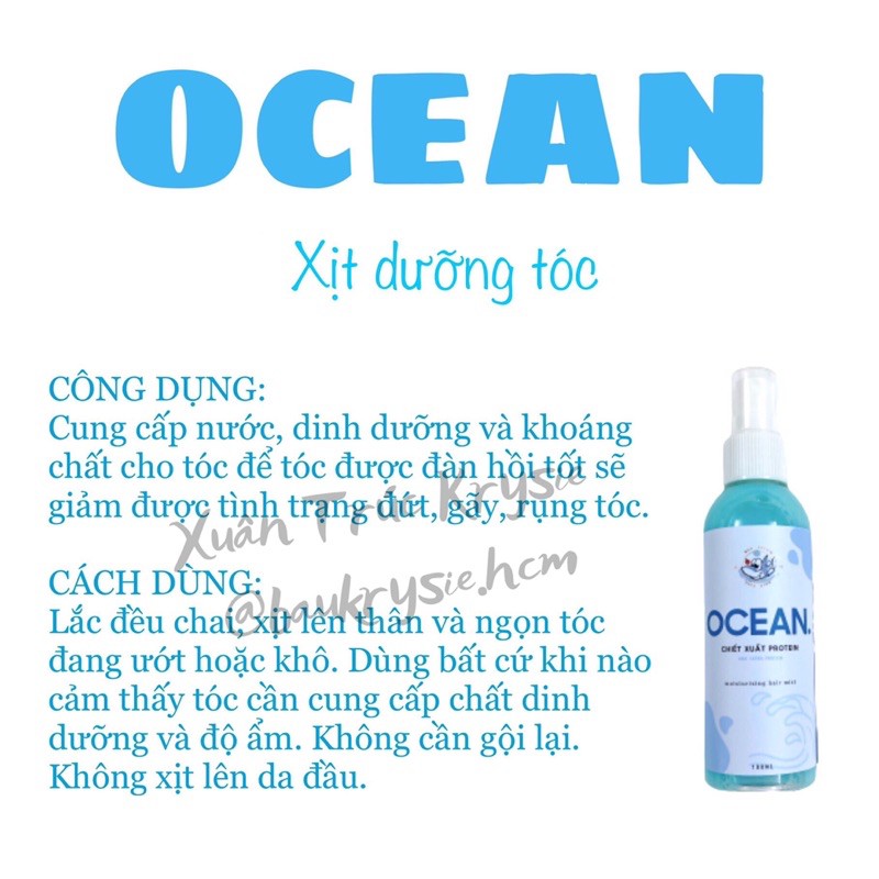 OCEAN Hair Mist - Xịt Dưỡng Tóc Chiết Xuất Protein | BigBuy360 - bigbuy360.vn