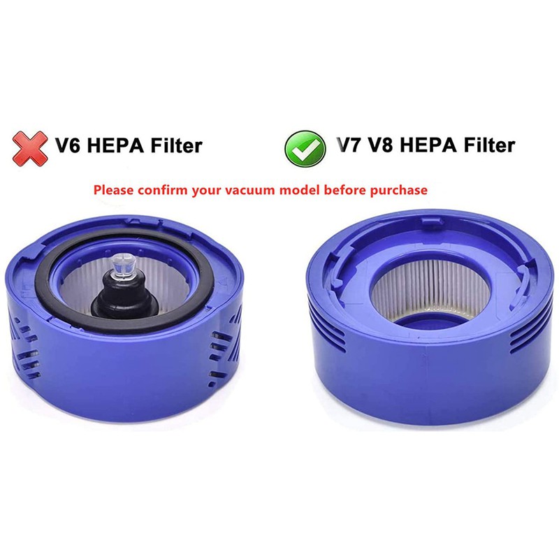 Replacement Pre Filter HEPA Post-Filter Kit for Dyson V7 V8 Cordless Vacuum Cleaners Replace Part 965661-01&967478-01