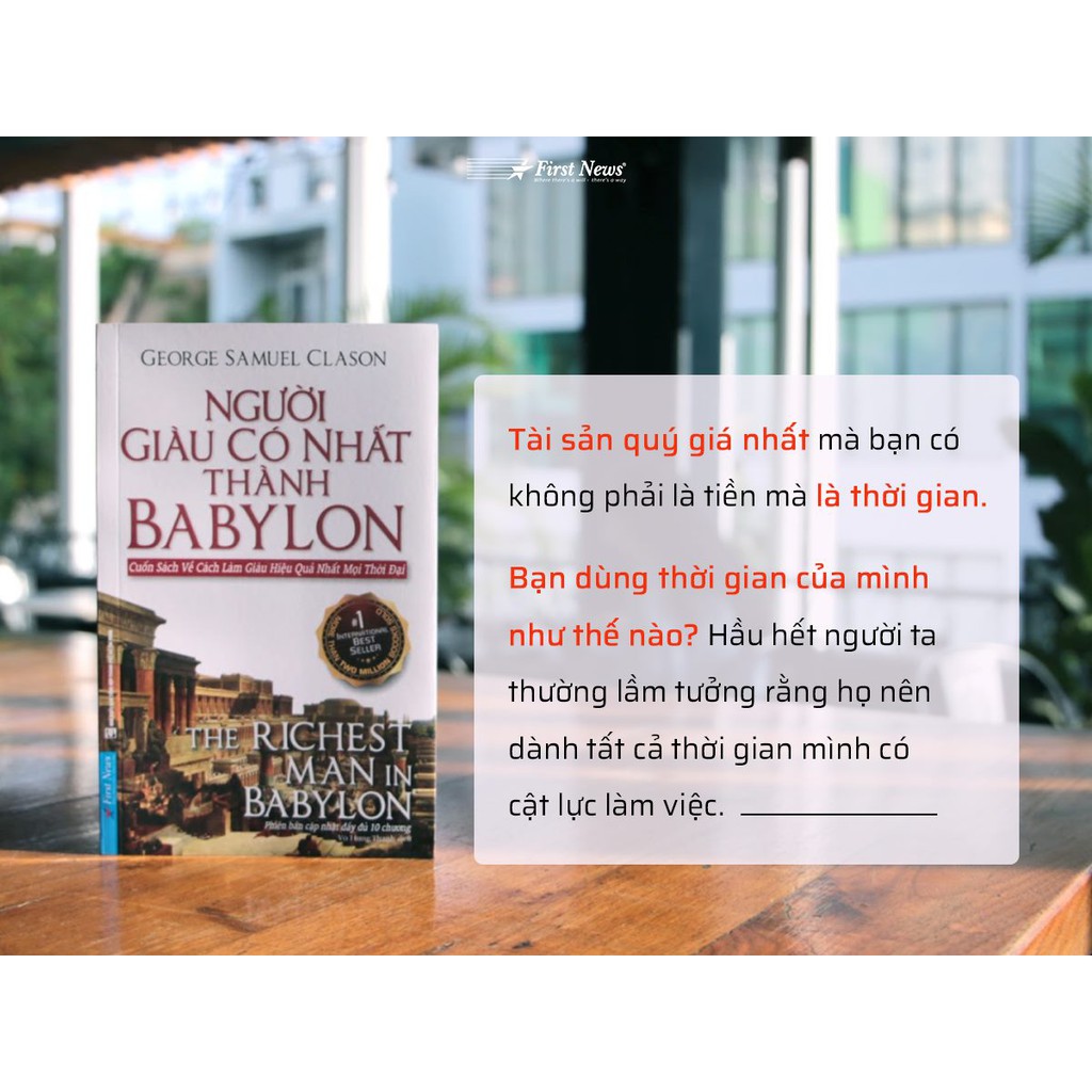 Sách Người Giàu Có Nhất Thành Babylon - First News  - FIN