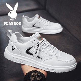 Giày nam Playboy mùa xuân 2021 mới bảng trắng nhỏ thoáng khí Phiên bản Hàn Quốc của tất cả các trận đấu bằng da