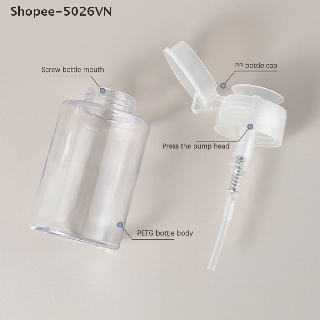 Chai rỗng dạng nhấn đựng dung dịch trang điểm làm đẹp 100 / 150ml