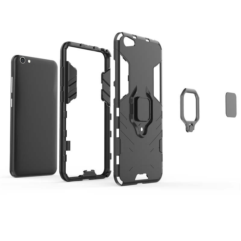 vỏ điện thoại Vivo V5 V5S Case Shockproof Ring Bracket Back Cover Vivo V5S Hard Plastic Case Covers VivoV5 Casing