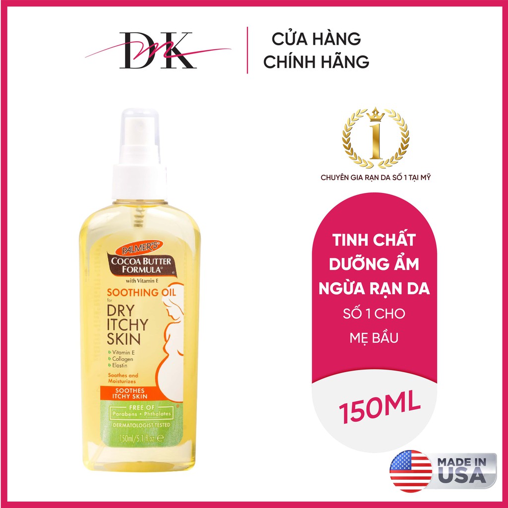Dầu giảm nhanh khô ngứa da khi mang thai Palmer's 150ml