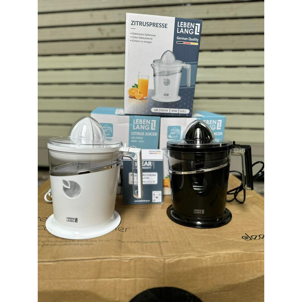 Máy vắt cam Lebenlang LBL3386 dung tích 800ml công suất 40W hàng chính hãng bảo hành 24 tháng