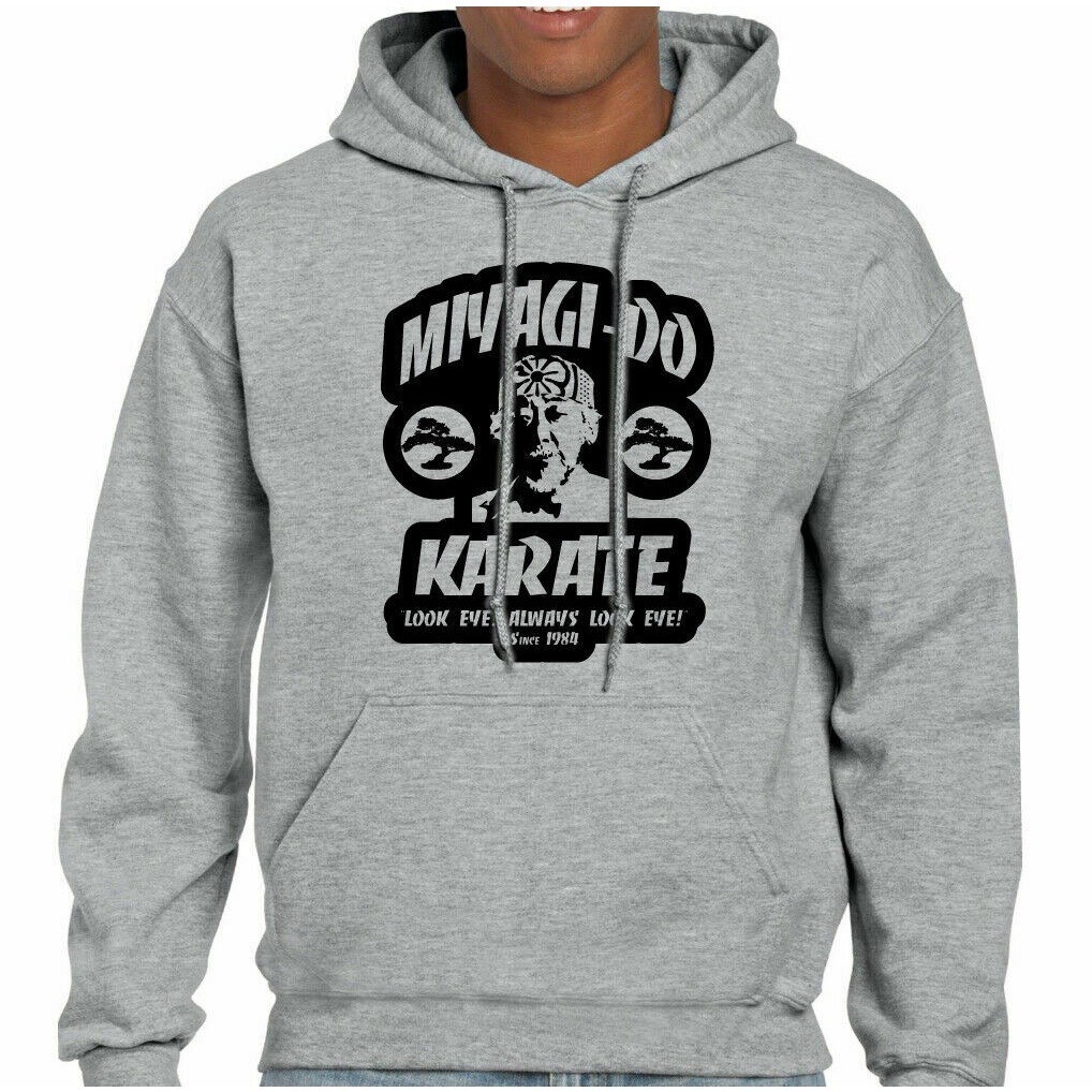 Karate Áo Hoodie luyện tập Gym Mr Myagi Do Cobra Kai cổ điển cho nam