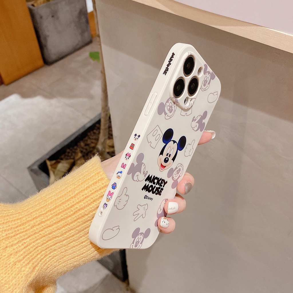 Hoạt Hình Ốp Điện Thoại Hình Chuột mickey minnie Cho iphone 15 14 13 12 pro max iphone 7 8 plus 7 8 se 2020 xr xs max